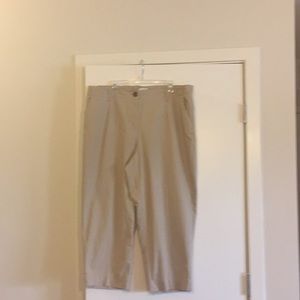 Talbots ankle cut khaki pants